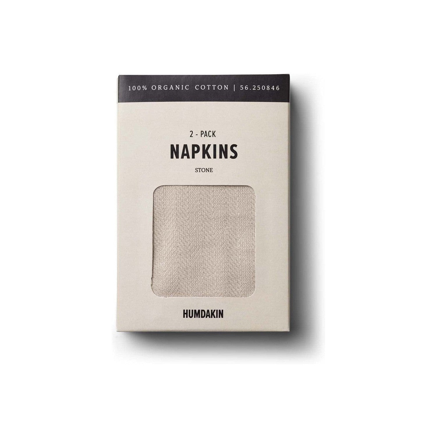 Humdakin Napkins Light Stone, 2 pièces