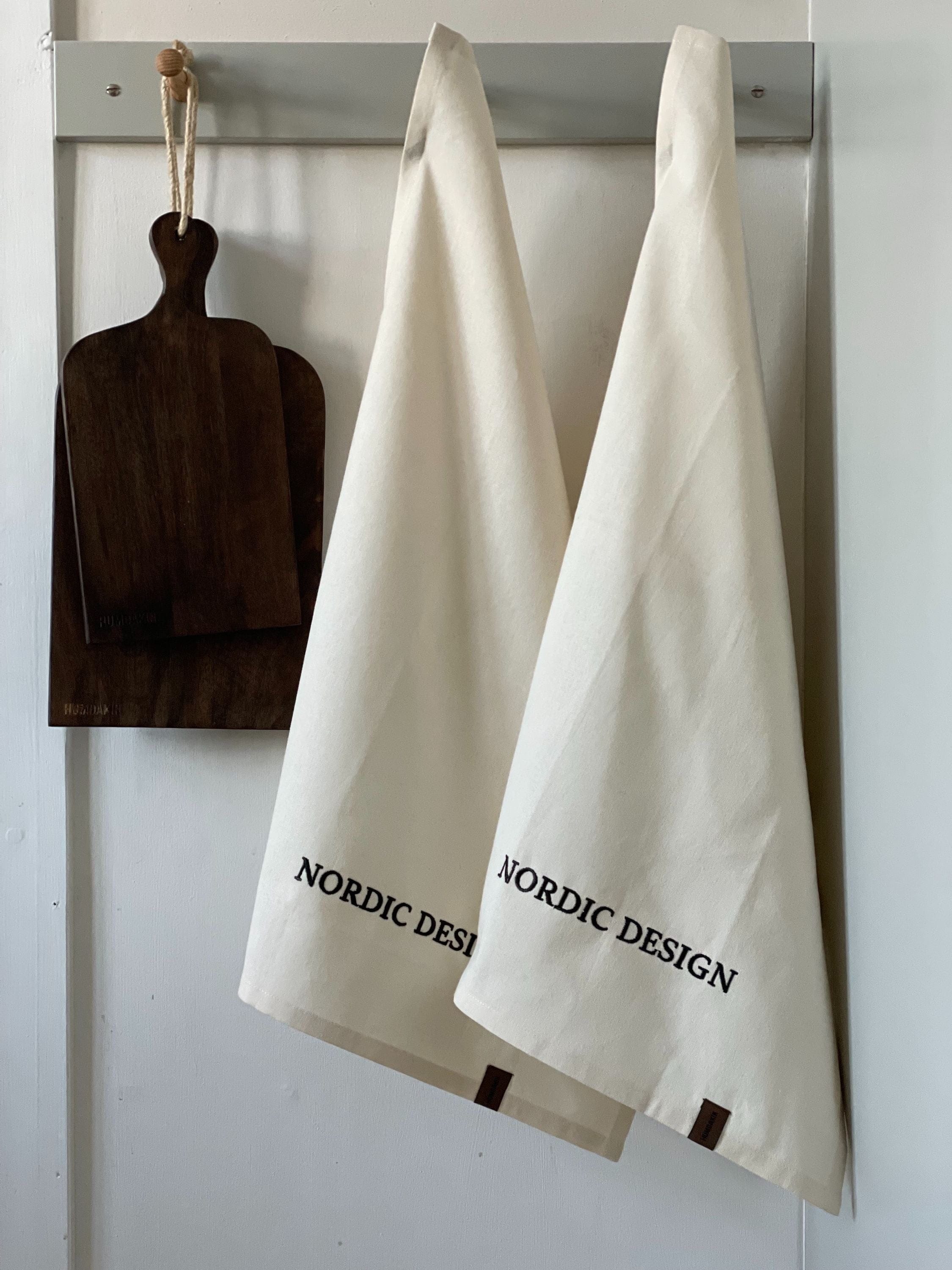 [product_category]-Humdakin Nordic Design Tea Towel Set Of 2, Shell-Humdakin-5713391019678-591-029-HUM-2