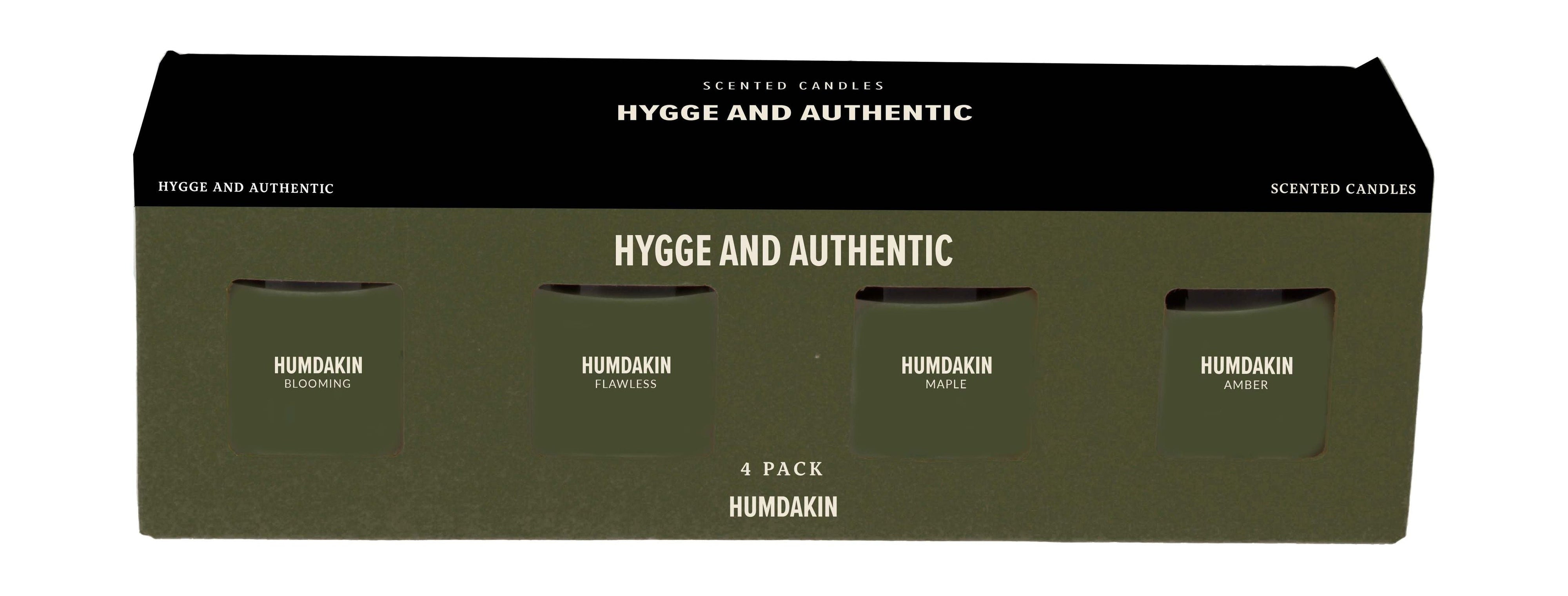 Humdakin Duftkerzen Set von 4, Hygge und authentisch