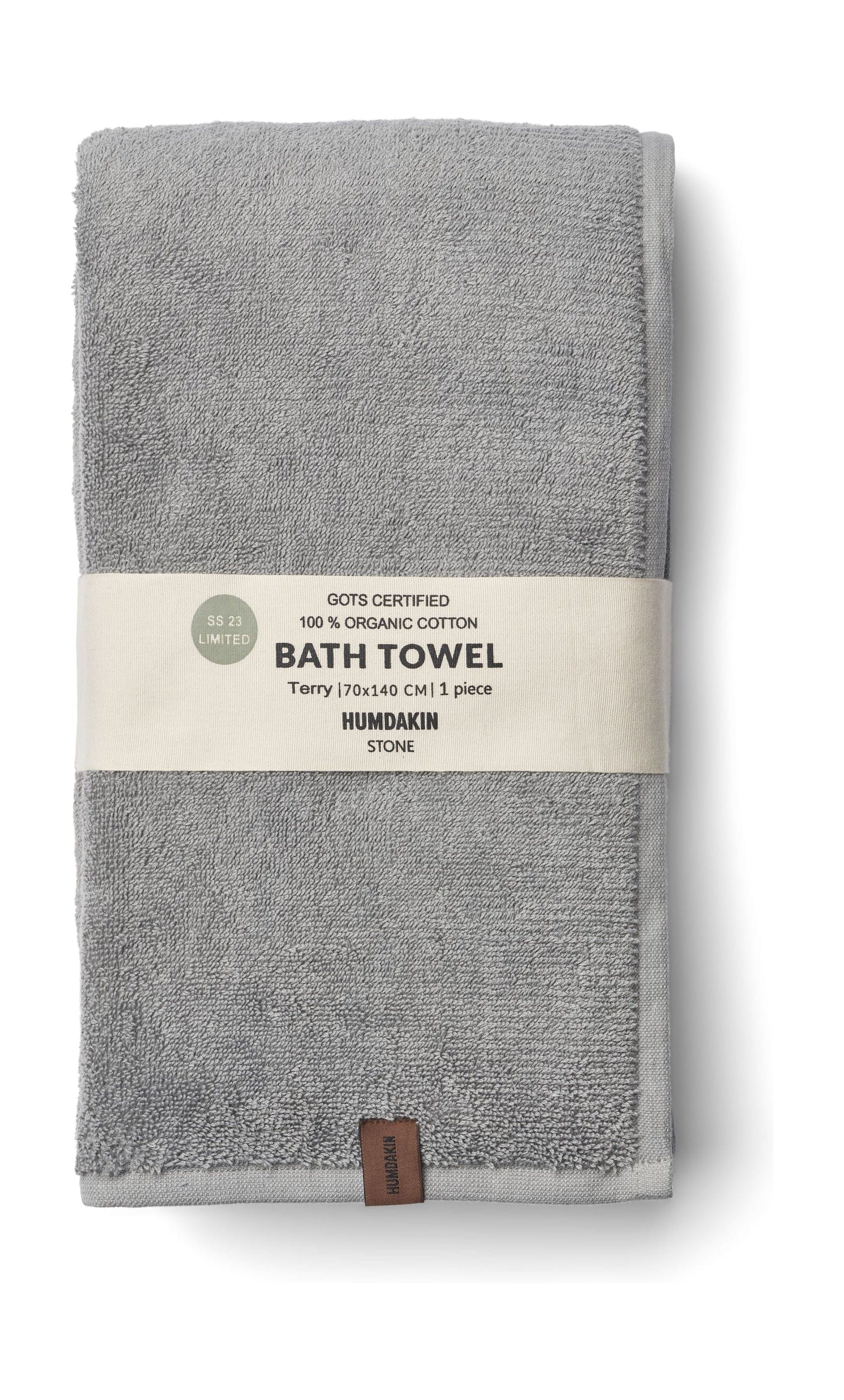 Humdakin Terry Bath Towel, Stone