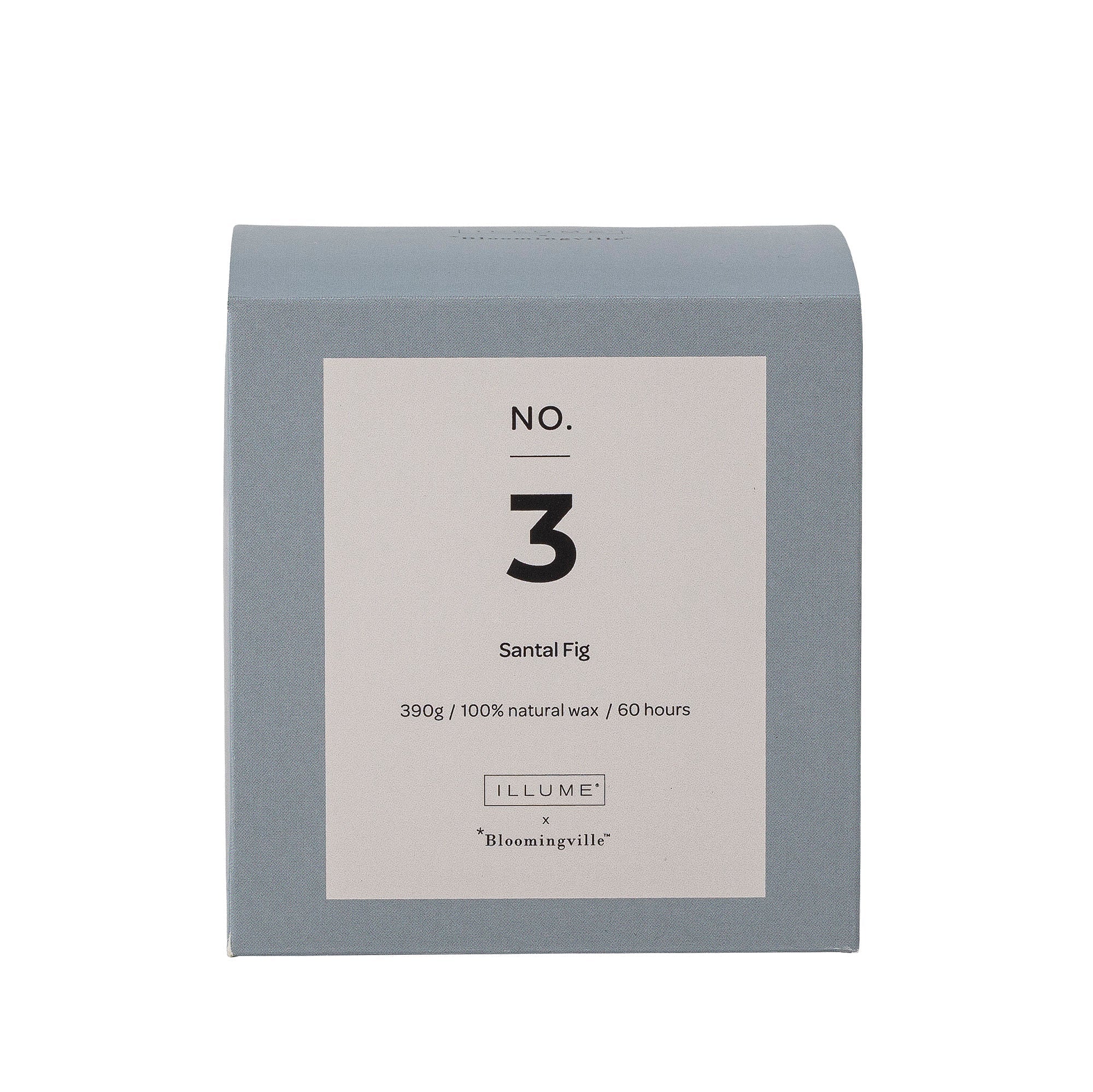 [product_category]-Illume X Bloomingville NO.3-Santal Fig Scent Candle, Blue, Natural Wax-Illume X Bloomingville-5711173267828-82052403-BLO-3