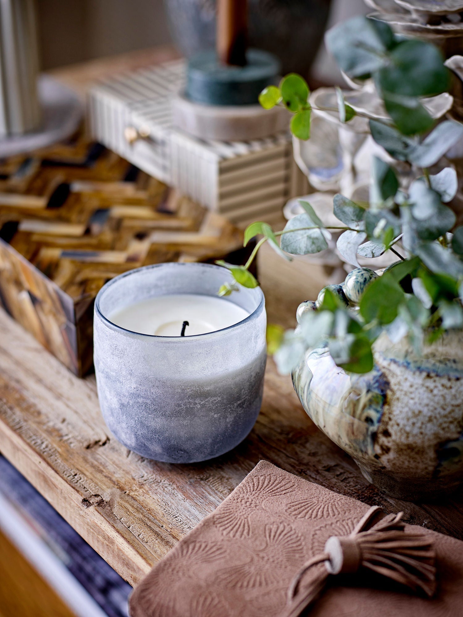 [product_category]-Illume X Bloomingville NO.3-Santal Fig Scent Candle, Blue, Natural Wax-Illume X Bloomingville-5711173267828-82052403-BLO-6