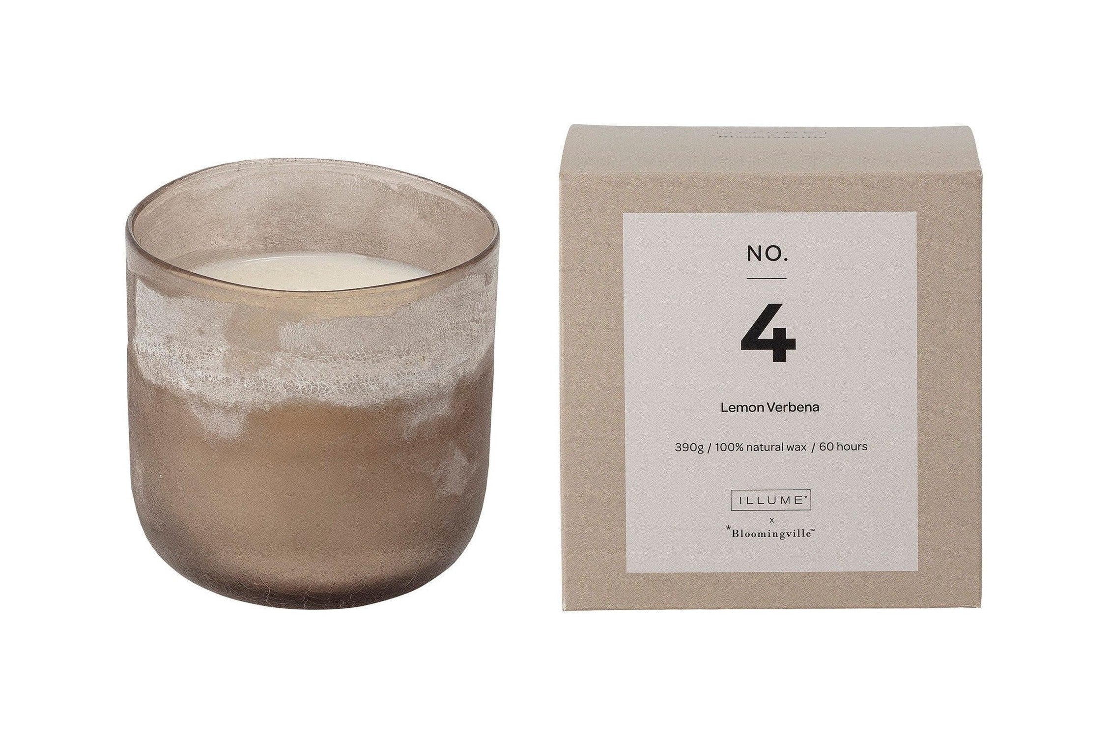 Illume X Bloomingville No.4-Lemon Verbena doftljus, natur, vax