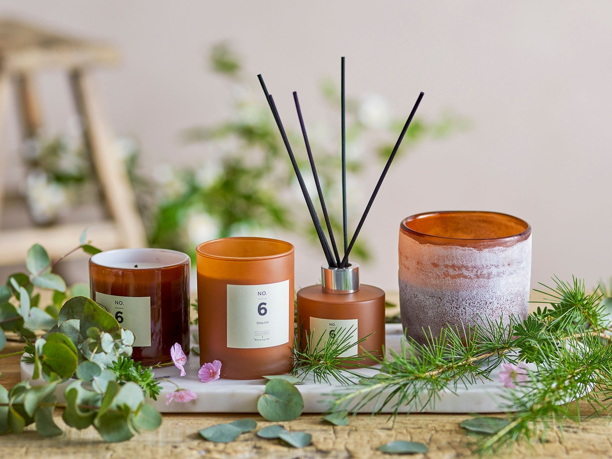 [product_category]-Illume X Bloomingville NO.6-Sequoia Scent Candle, Brown, Wax-Illume X Bloomingville-5711173267859-82052406-BLO-8