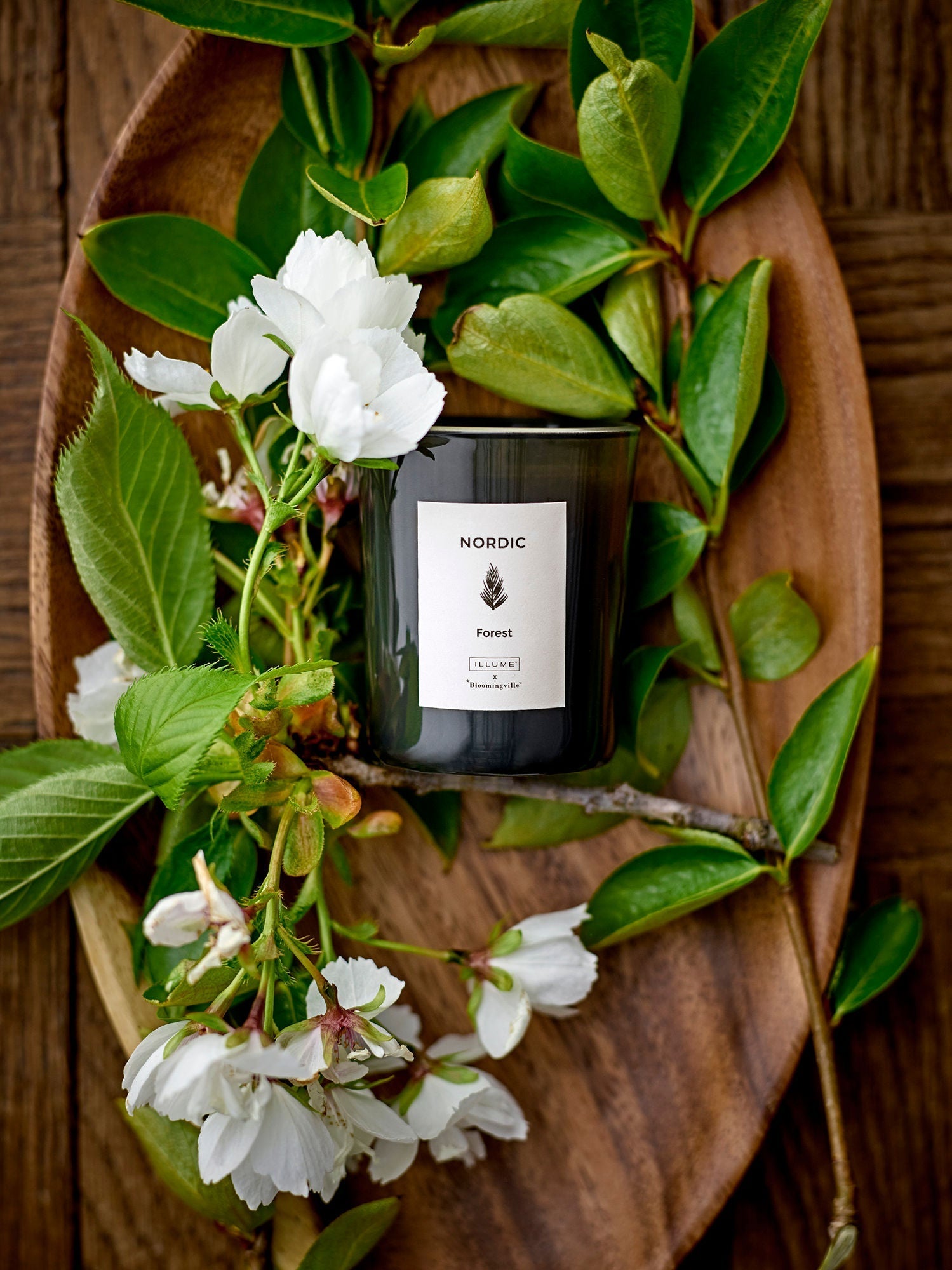 [product_category]-Illume X Bloomingville SEASONAL Scent Candle, Green, Natural Wax-Illume X Bloomingville-5711173257911-82049224-BLO-2