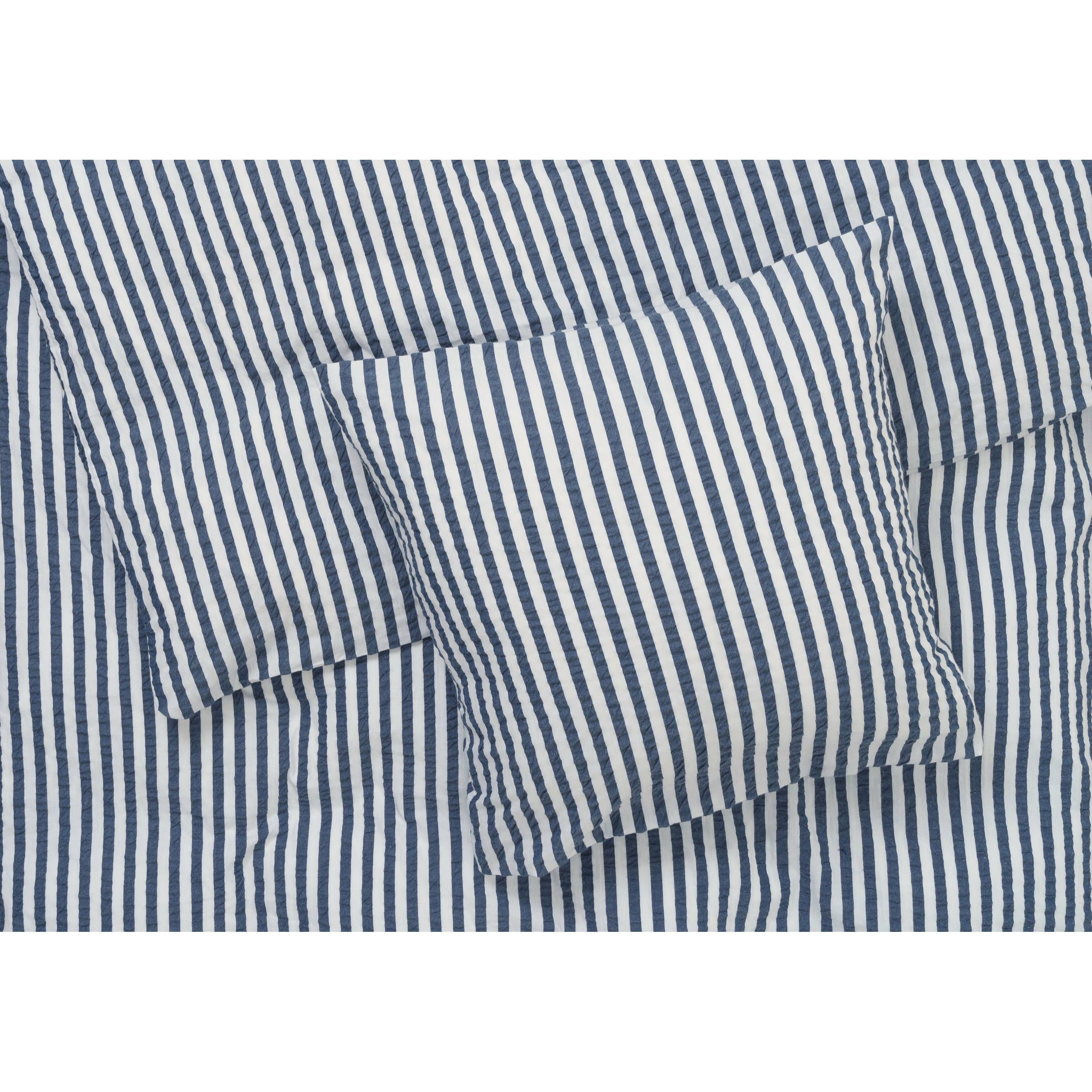 [product_category]-Juna Bæk & Bølge Lines Bed Linen 140x200 Cm, Dark Blue/White-Juna-5713397368305-636830-JUN-2