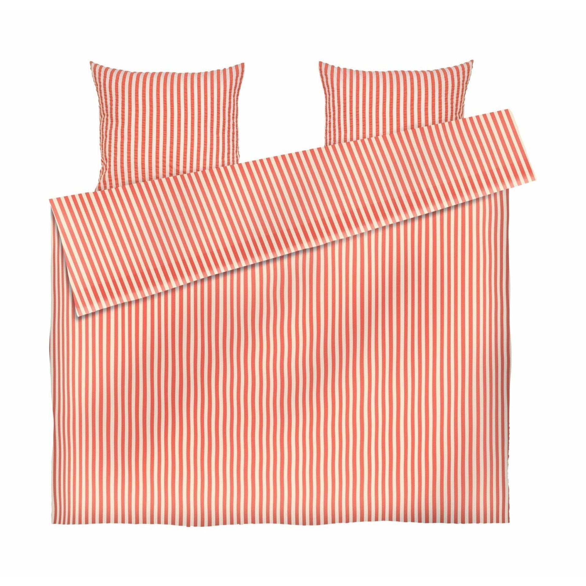 [product_category]-Juna Bæk & Bølge Lines Bed Linen 200x220 Cm, Chili/Birch-Juna-5713397366660-636666-JUN-1