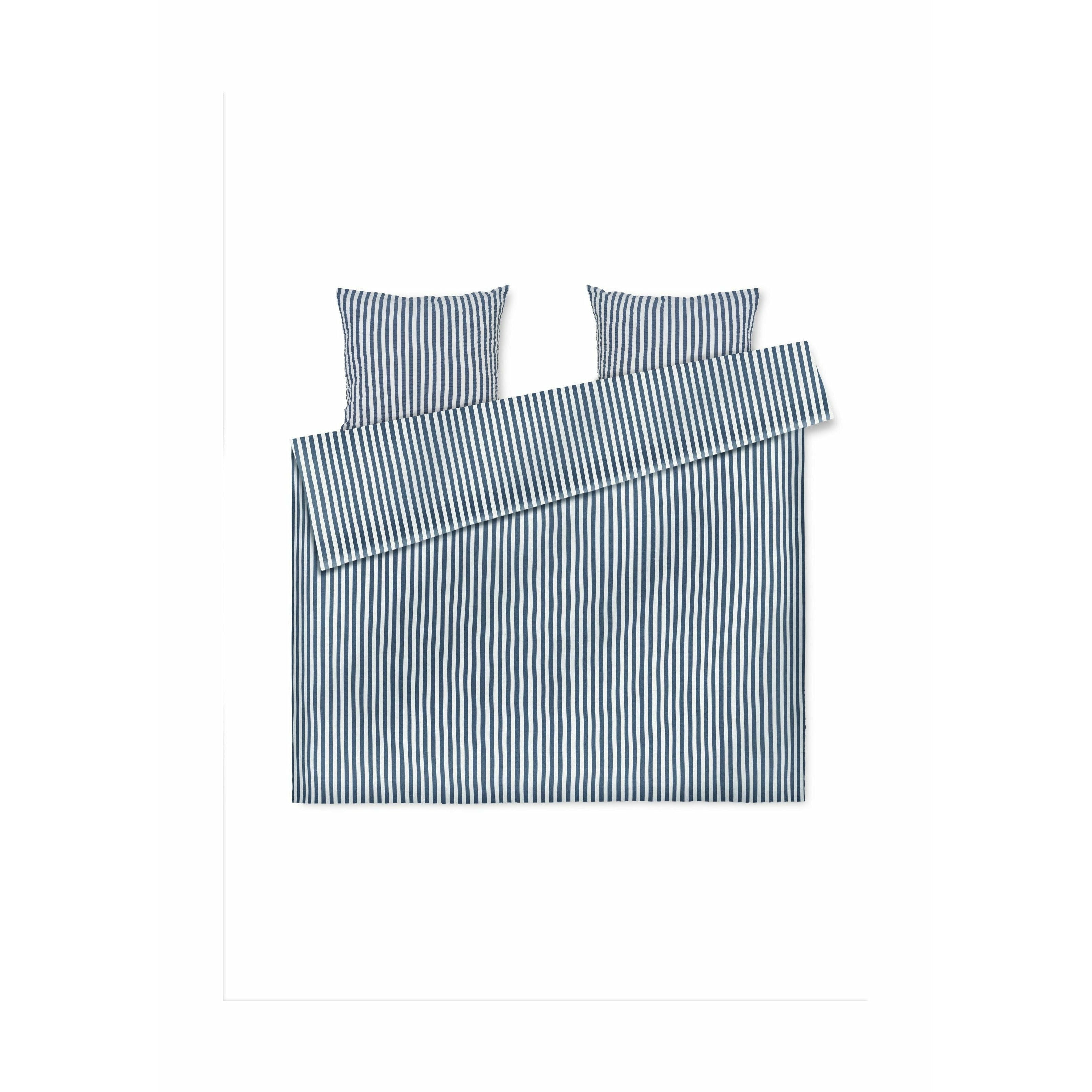 [product_category]-Juna Bæk & Bølge Lines Bed Linen 200x220 Cm, Dark Blue/White-Juna-5713397369241-636924-JUN-1