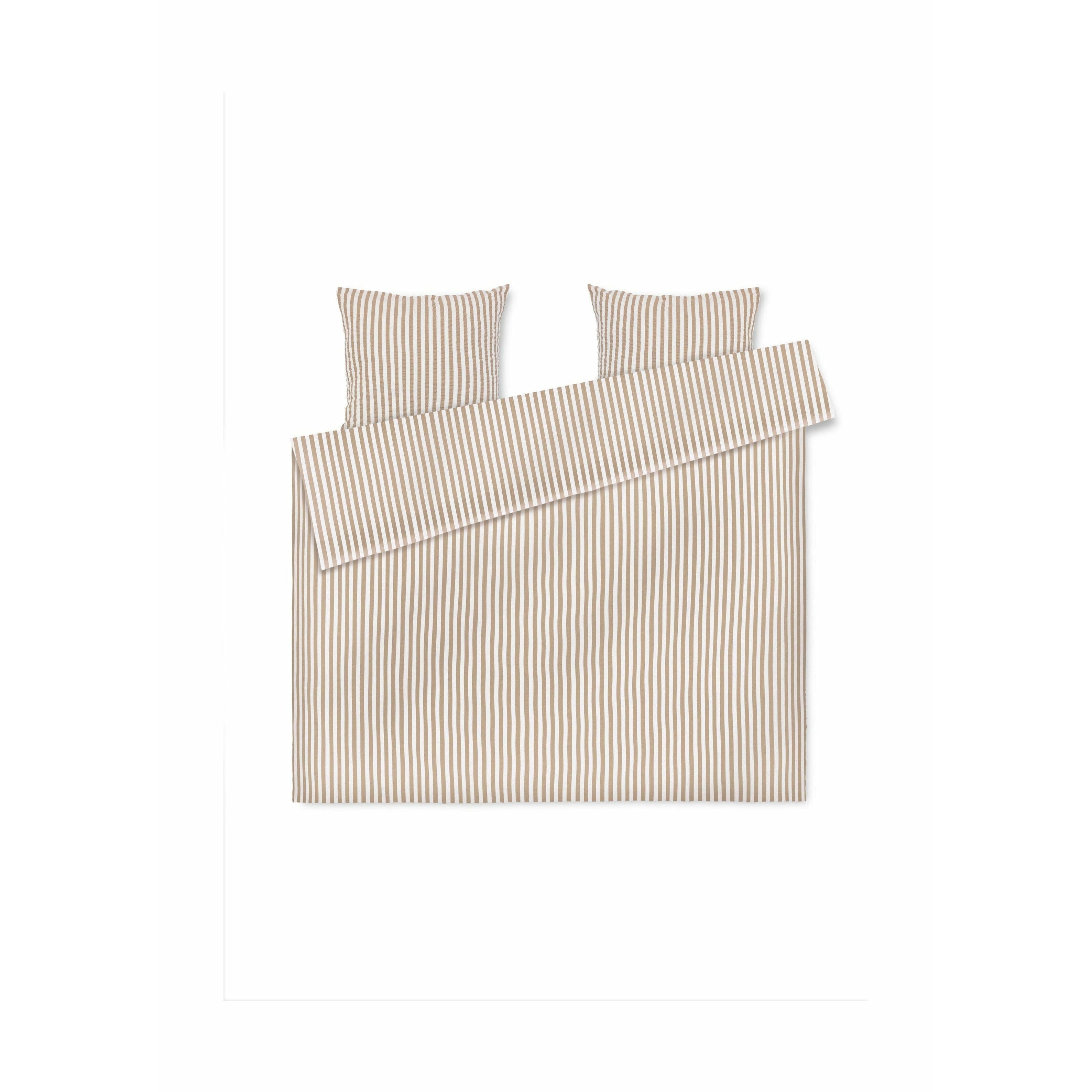 [product_category]-Juna Bæk & Bølge Lines Bed Linen 200x220 Cm, Sand/White-Juna-5713397366349-636634-JUN-1