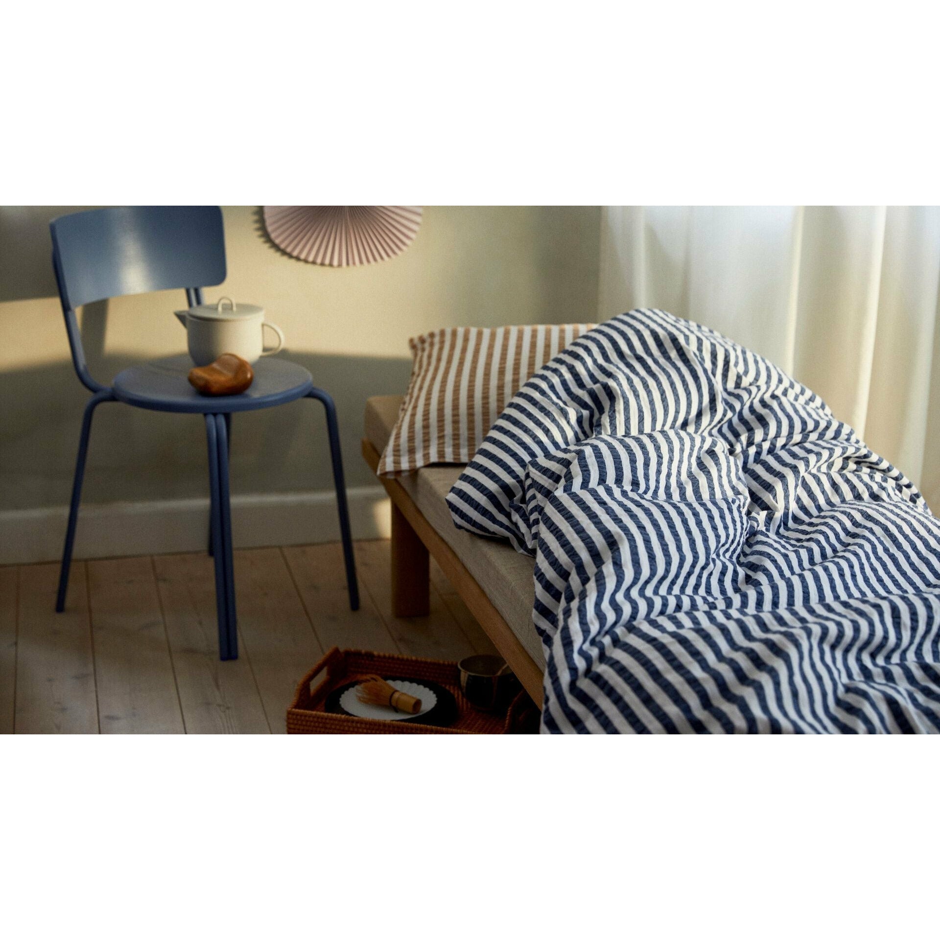 [product_category]-Juna Bæk & Bølge Lines Cushion Cover 63x60 Cm, Sand/White-Juna-5713397366356-636635-JUN-5