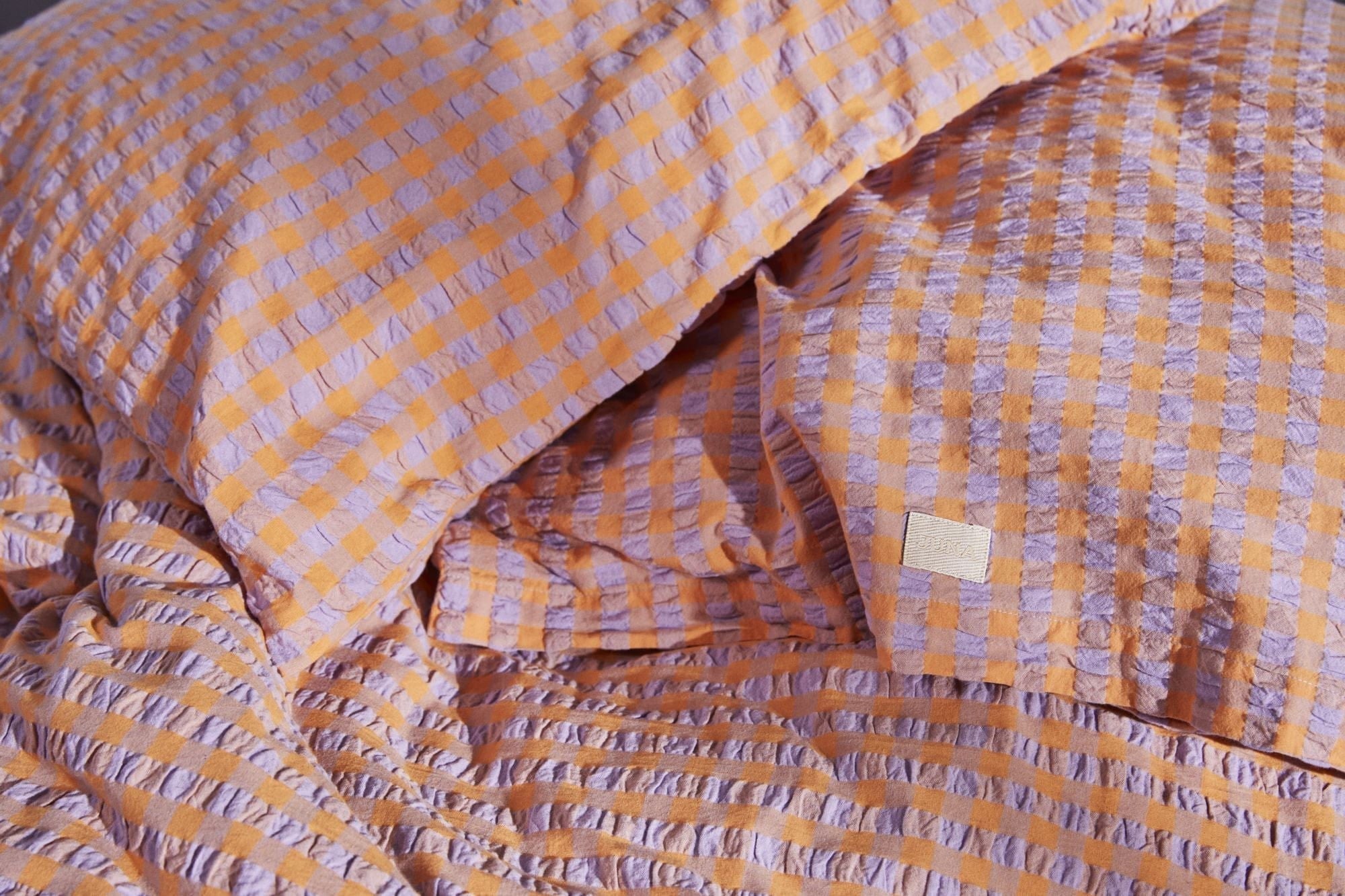 [product_category]-Juna Bæk&Bølge Bed Linen 140x200 Cm, Lavender Blue/Peach-Juna-5713397360484-636048-JUN-14