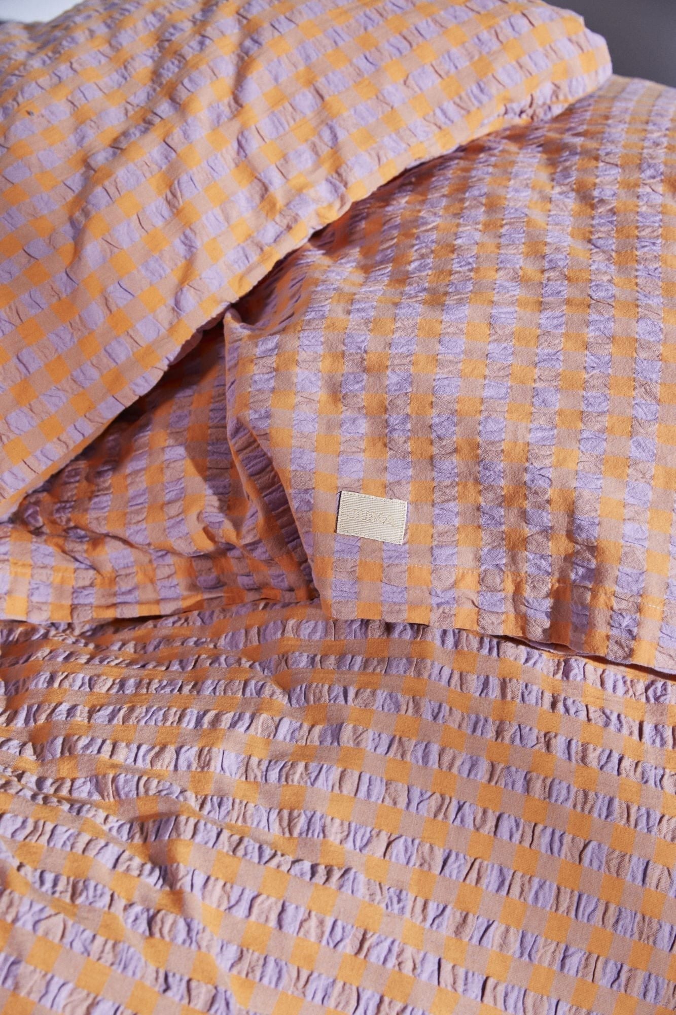 [product_category]-Juna Bæk&Bølge Bed Linen 140x220 Cm, Lavender Blue/Peach-Juna-5713397360491-636049-JUN-10