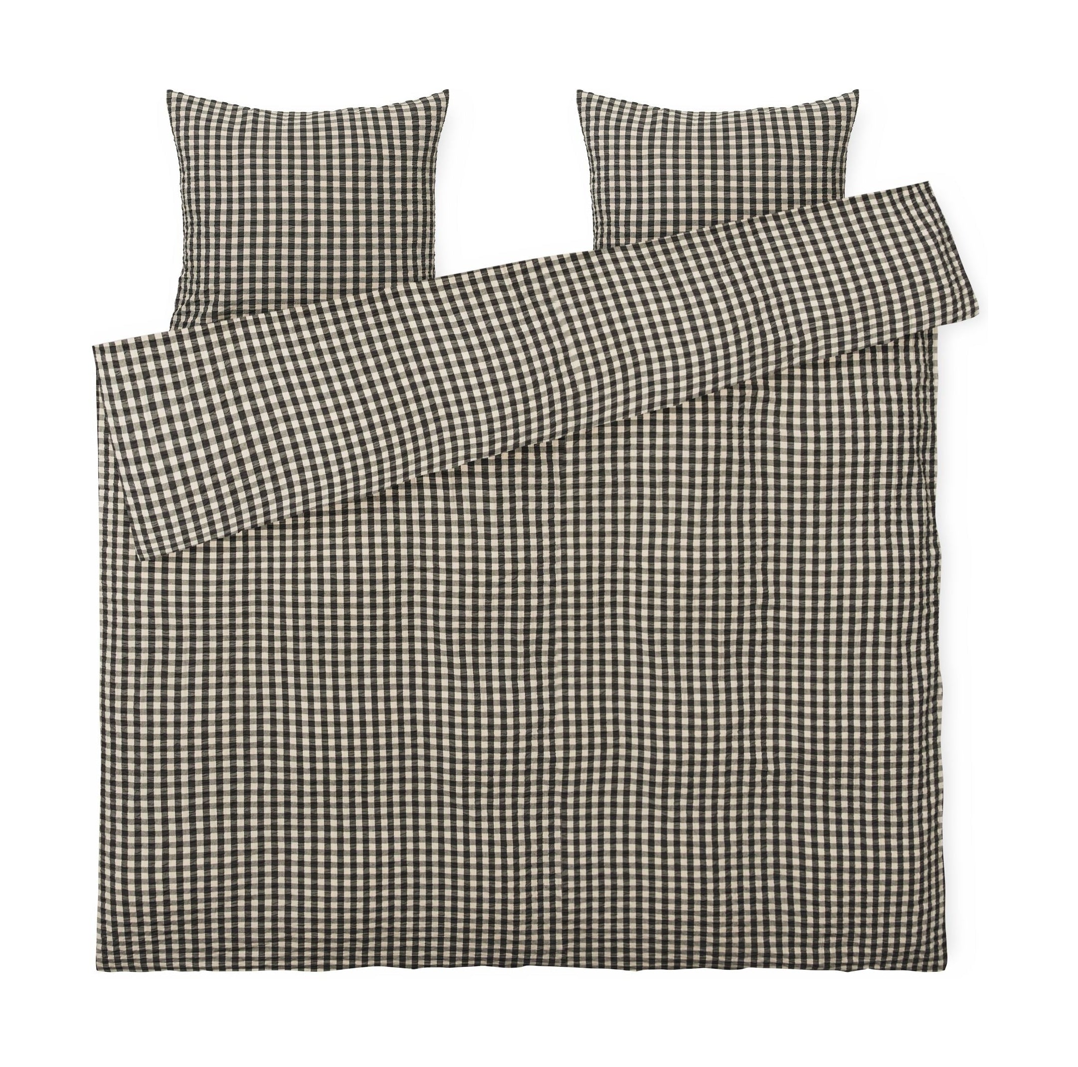 Juna Bæk & Bølge Bed Linen 200x220 cm, svart/sand