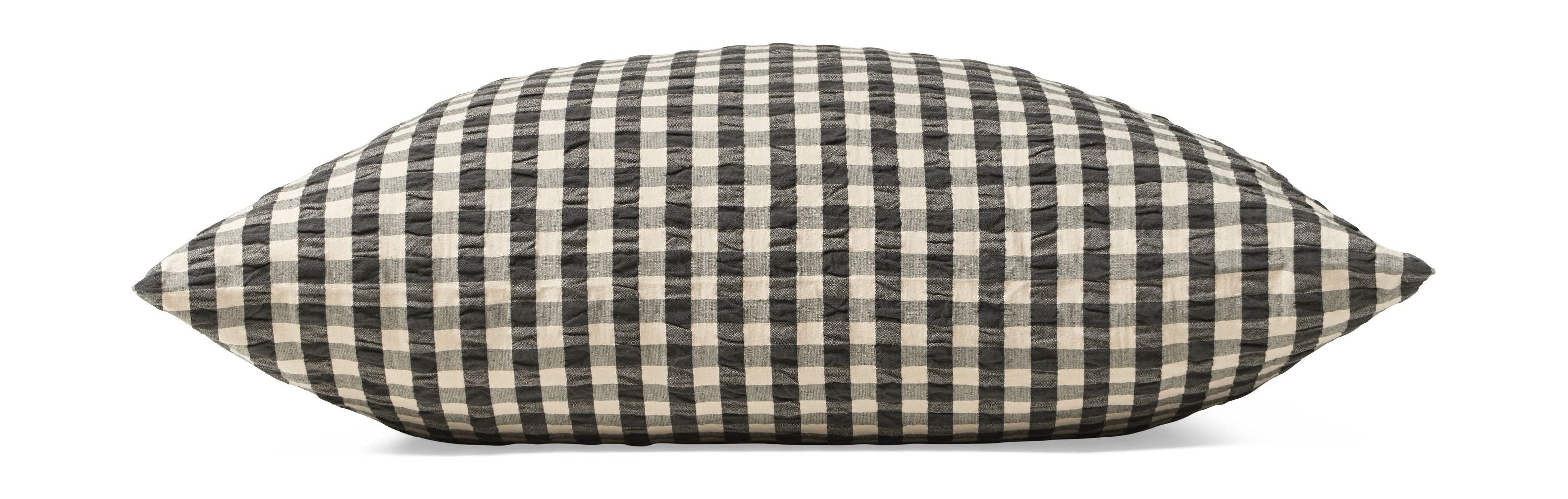 JUNA Bæk & Bølge Pillowcase de 63x60 cm, negro/arena