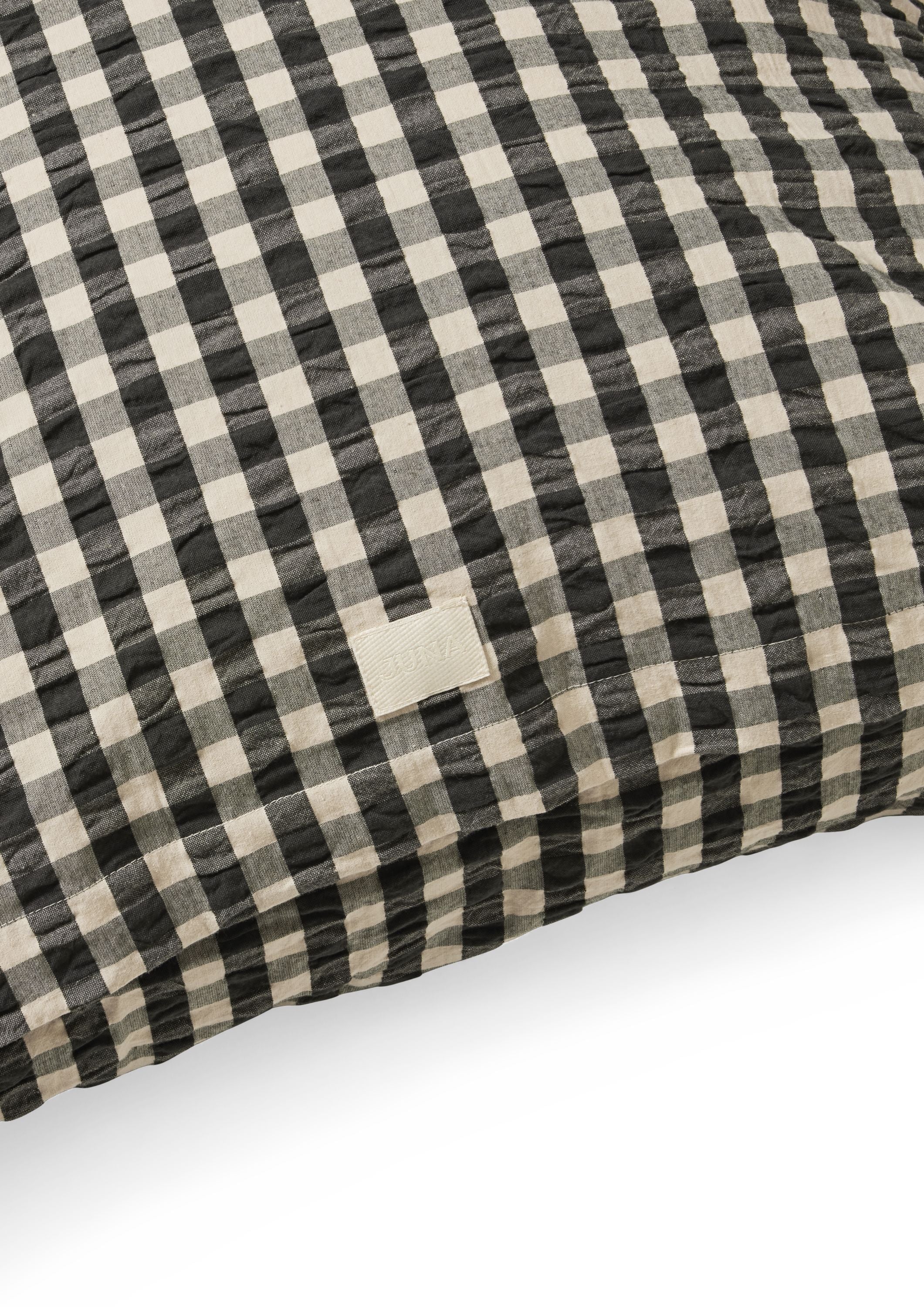 [product_category]-Juna Bæk&Bølge Pillowcase 63x60 Cm, Black/Sand-Juna-5713397370957-637095-JUN-5