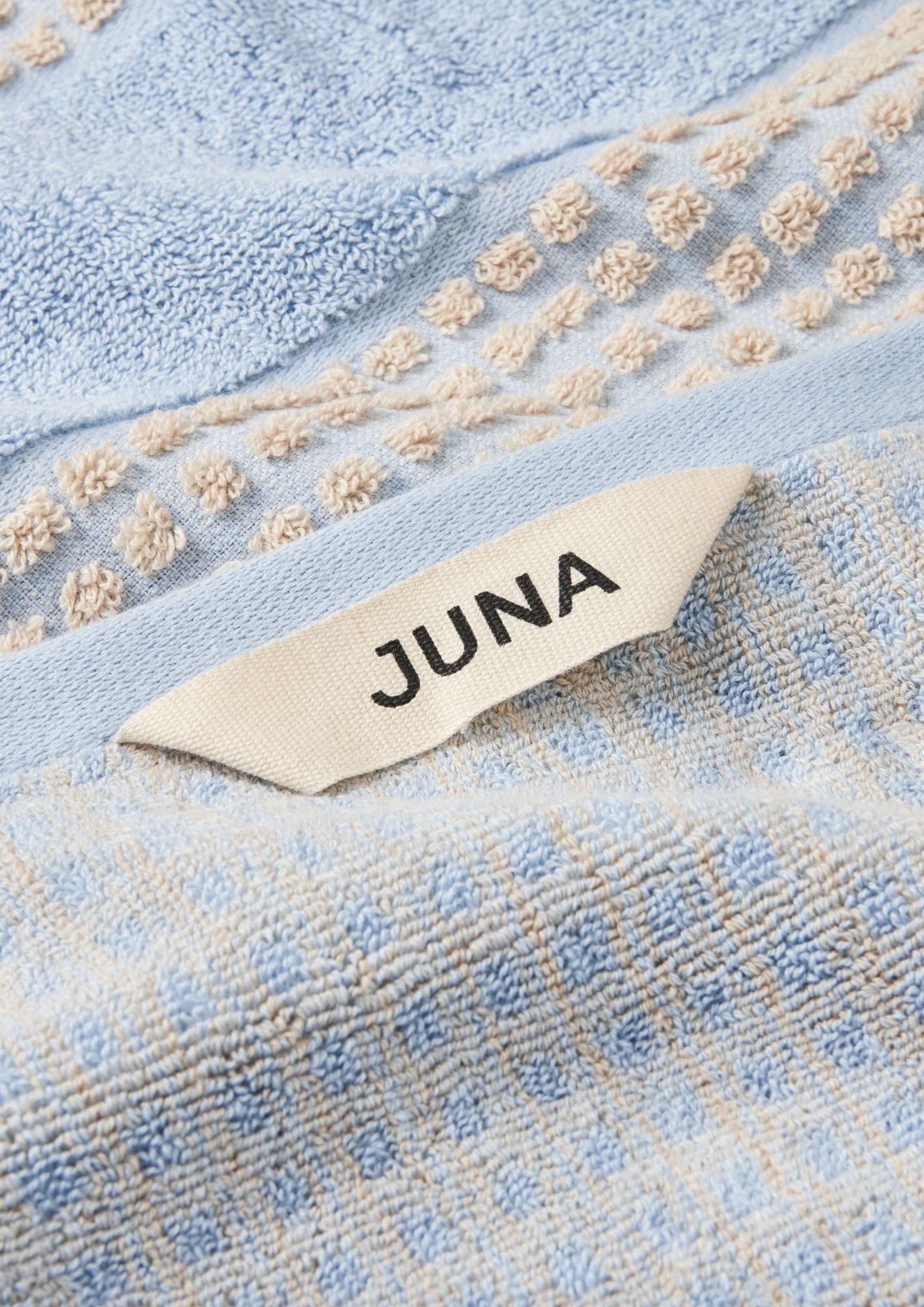 [product_category]-Juna Check Towel 50x100 Cm, Light Blue/Sand-Juna-5713397140758-614075-JUN-4