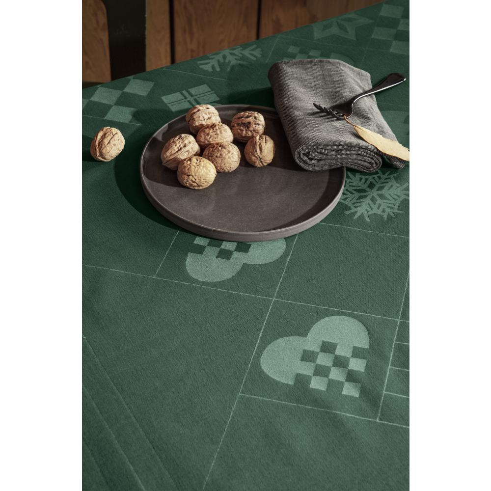 [product_category]-Juna Natale Damasque Tablecloth Green, 150x220 Cm-Juna-5713397074909-607490-JUN-7