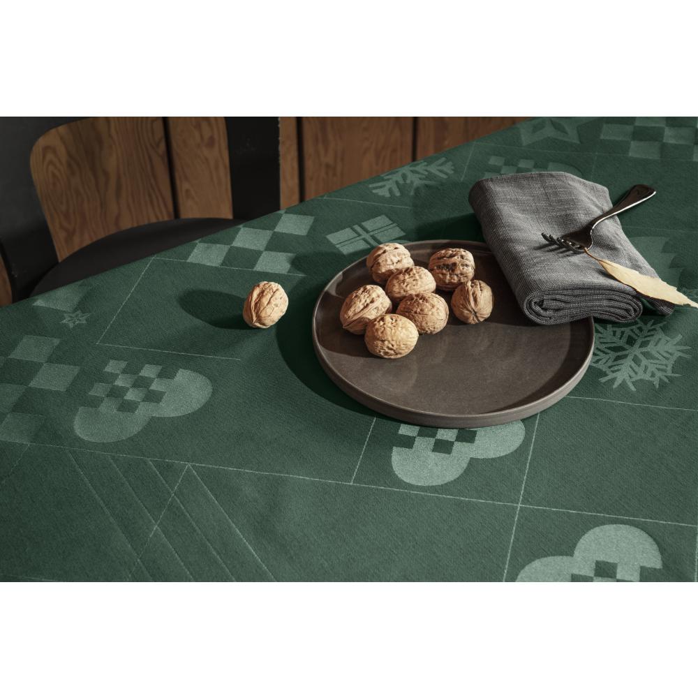 [product_category]-Juna Natale Damasque Tablecloth Green, 150x270 Cm-Juna-5713397074916-607491-JUN-4