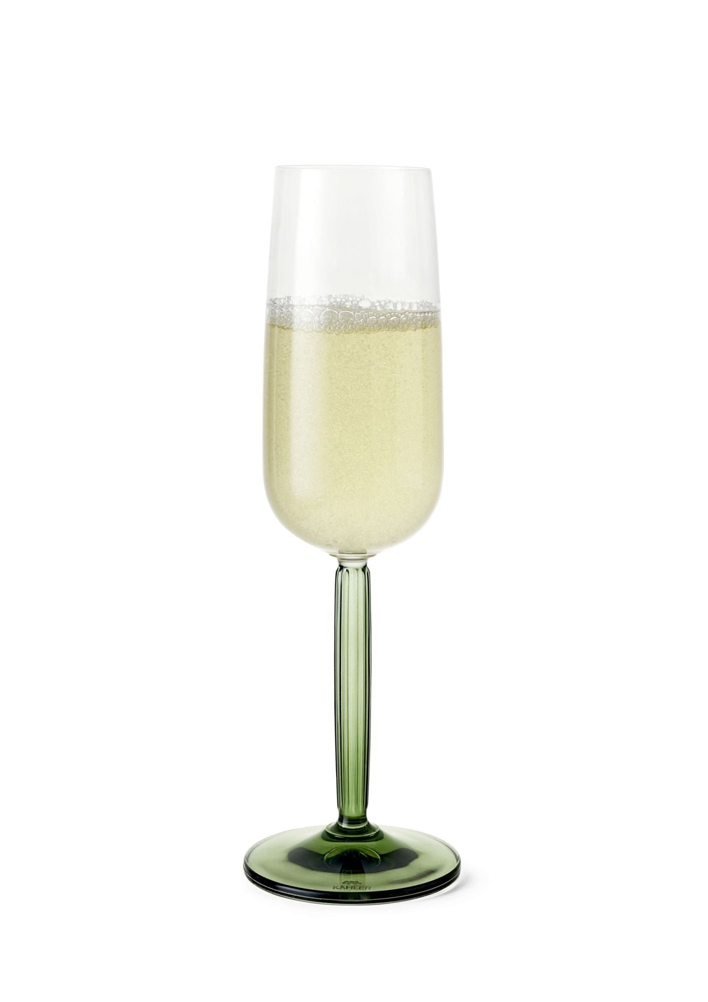 [product_category]-Kähler Hammershøi Champagne Glass Set Of 240 Ml, Green-Kähler-5703779187488-693071-KAH-2