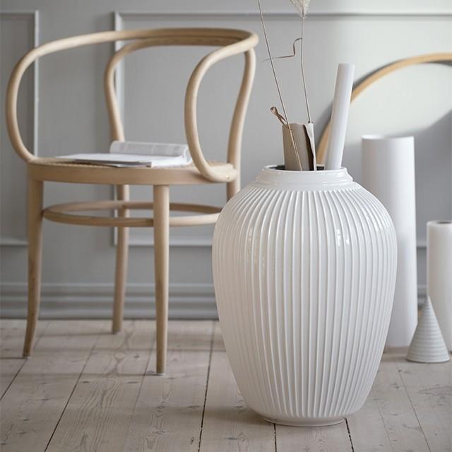 [product_category]-Kähler Hammershøi Floor Vase, White ø 36 Cm-Kähler-5703779180151-692390-KAE-2