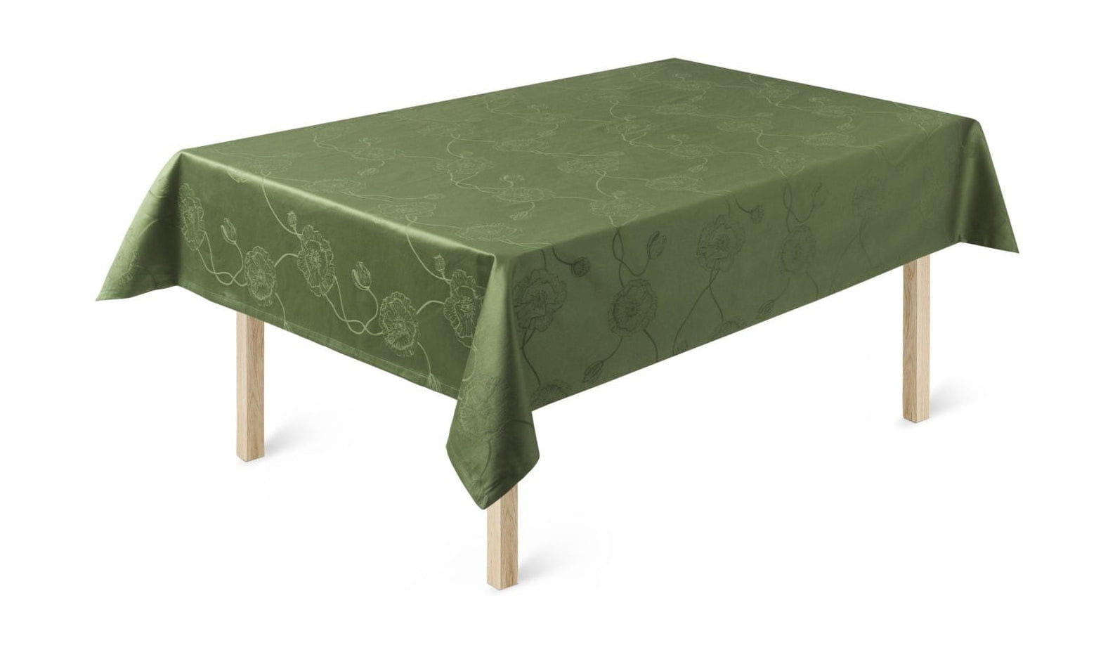 [product_category]-Kähler Hammershøi Poppy Damask Tablecloth 150x220 Cm, Green-Kähler-5703779937120-693712-KAH-1