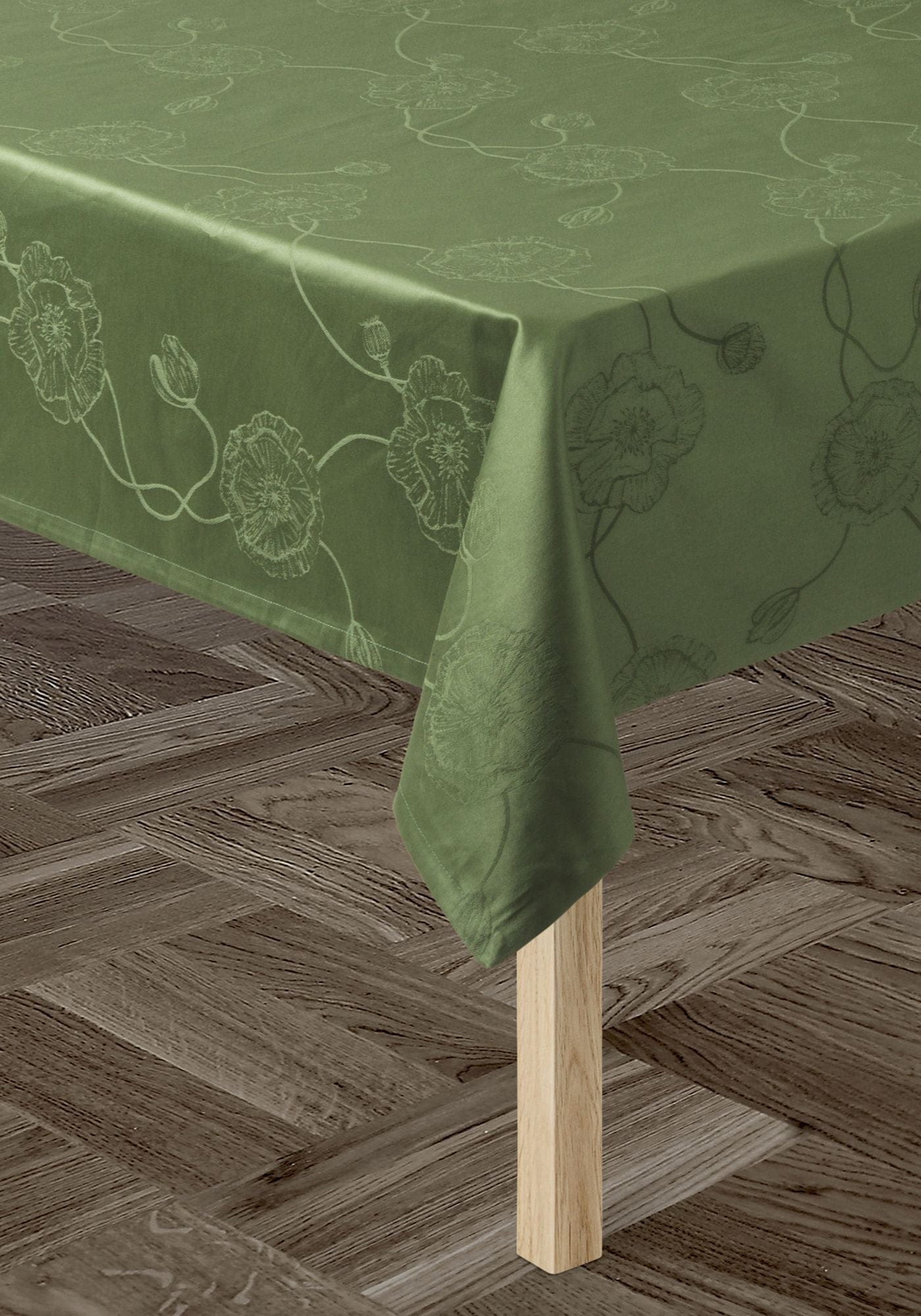 [product_category]-Kähler Hammershøi Poppy Damask Tablecloth 150x270 Cm, Green-Kähler-5703779937137-693713-KAH-4