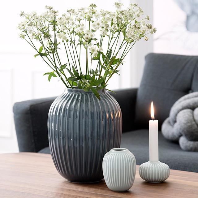 Kähler Hammershøi Vase Anthracite Grey, Medium