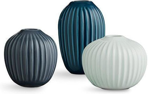 Kähler hammershøi vases green mini, 3 p cs