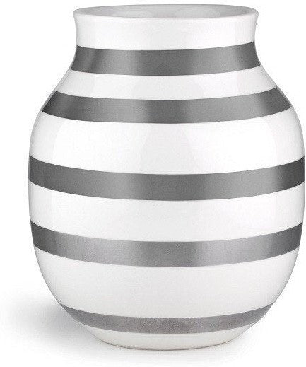 Kähler Omaggio Vase Silber, Medium