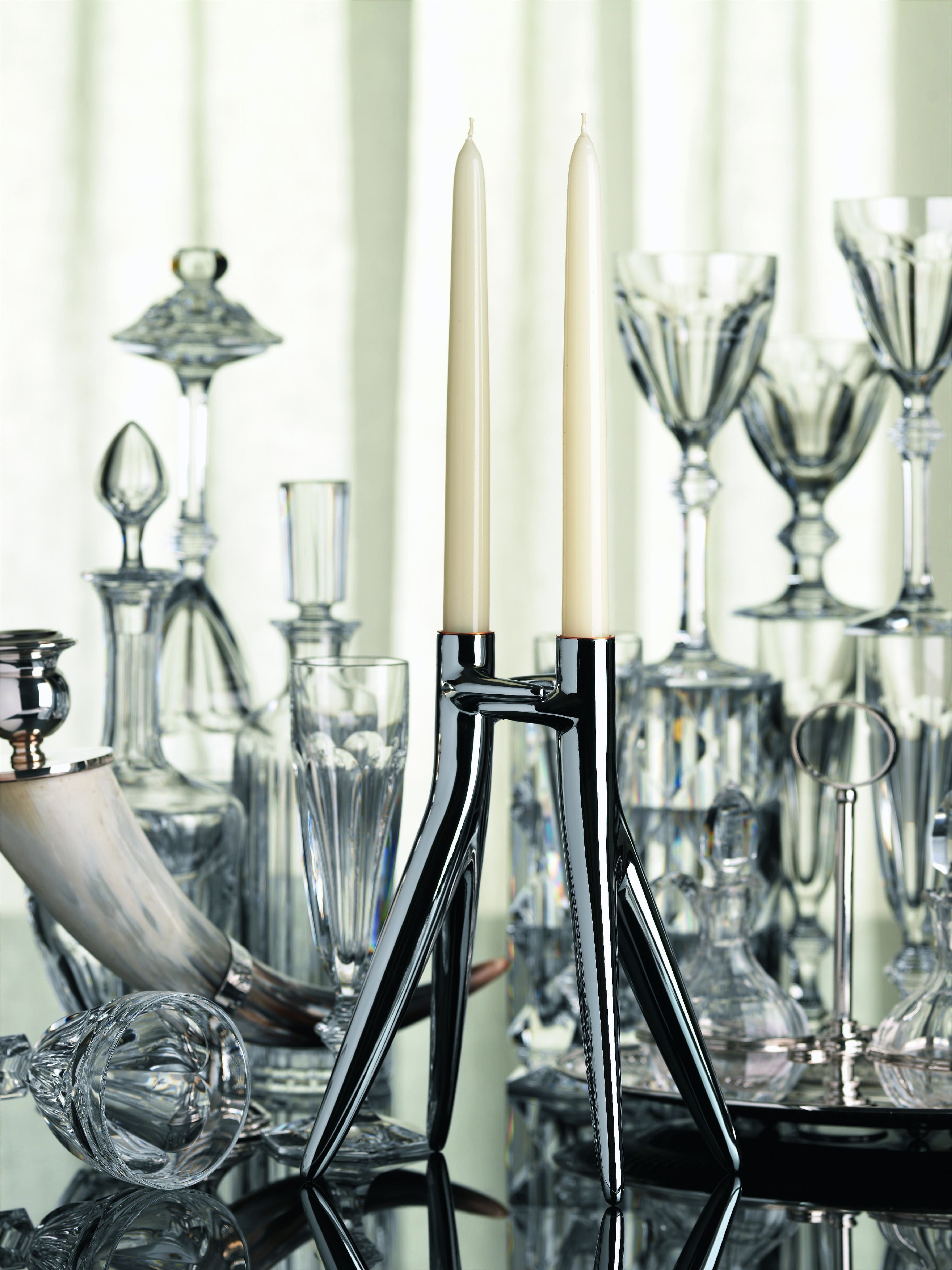 [product_category]-Kartell Abbracciaio Candelabra, Black-Kartell-8058967175585-0195509-KAR-5