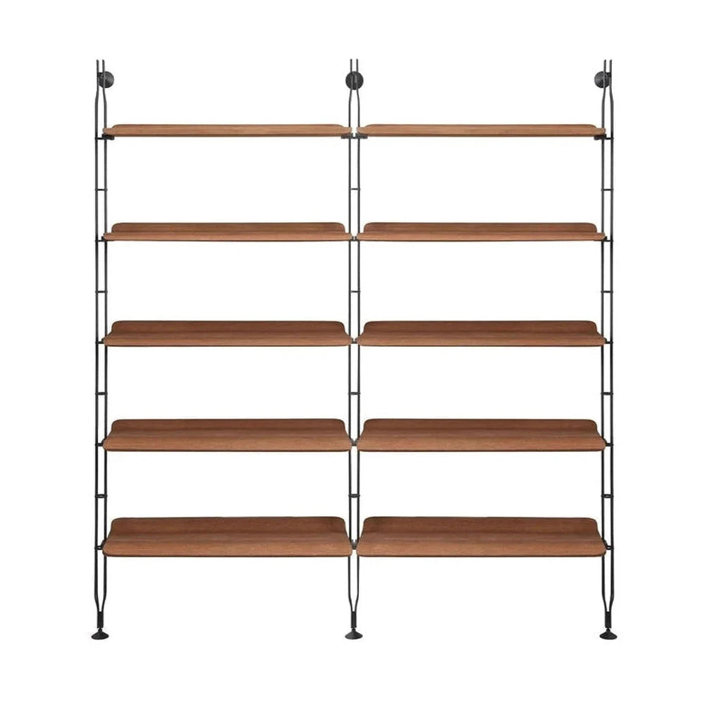 Kartell Adam Wood bogreol, mørkt træ/sort