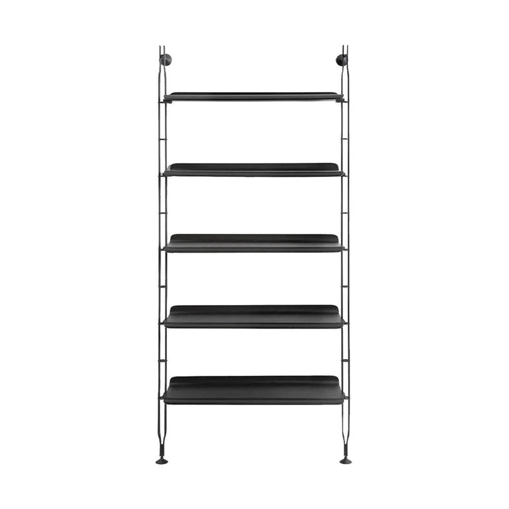 Kartell Adam Wood Bookcase Small, Ash Black/Black