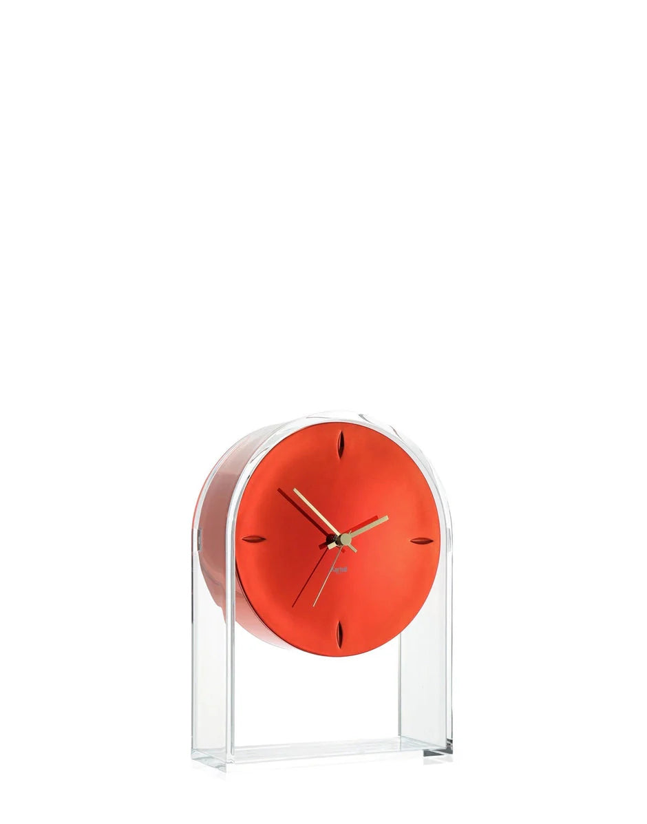 [product_category]-Kartell Air Du Temps Clock, Crystal/Red-Kartell-8058967267556-0193110-KAR-2