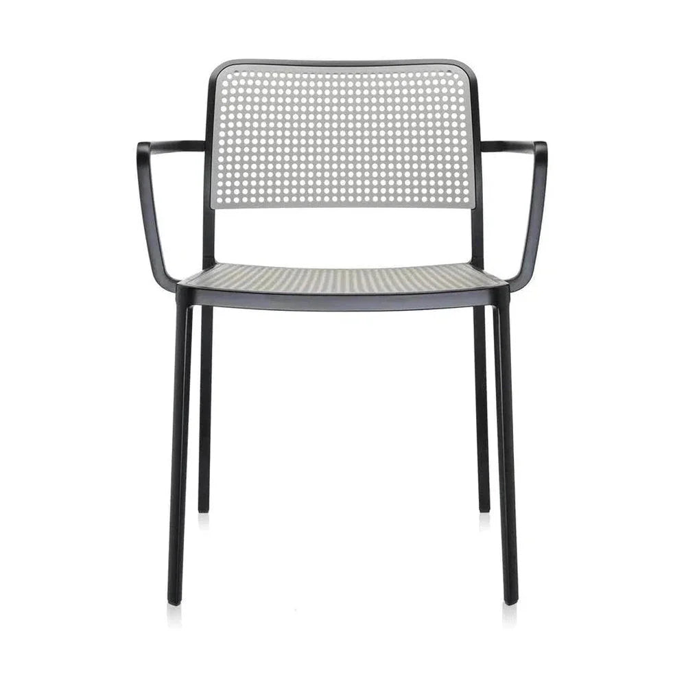 Fauteuil Kartell Audrey, noir / gris clair