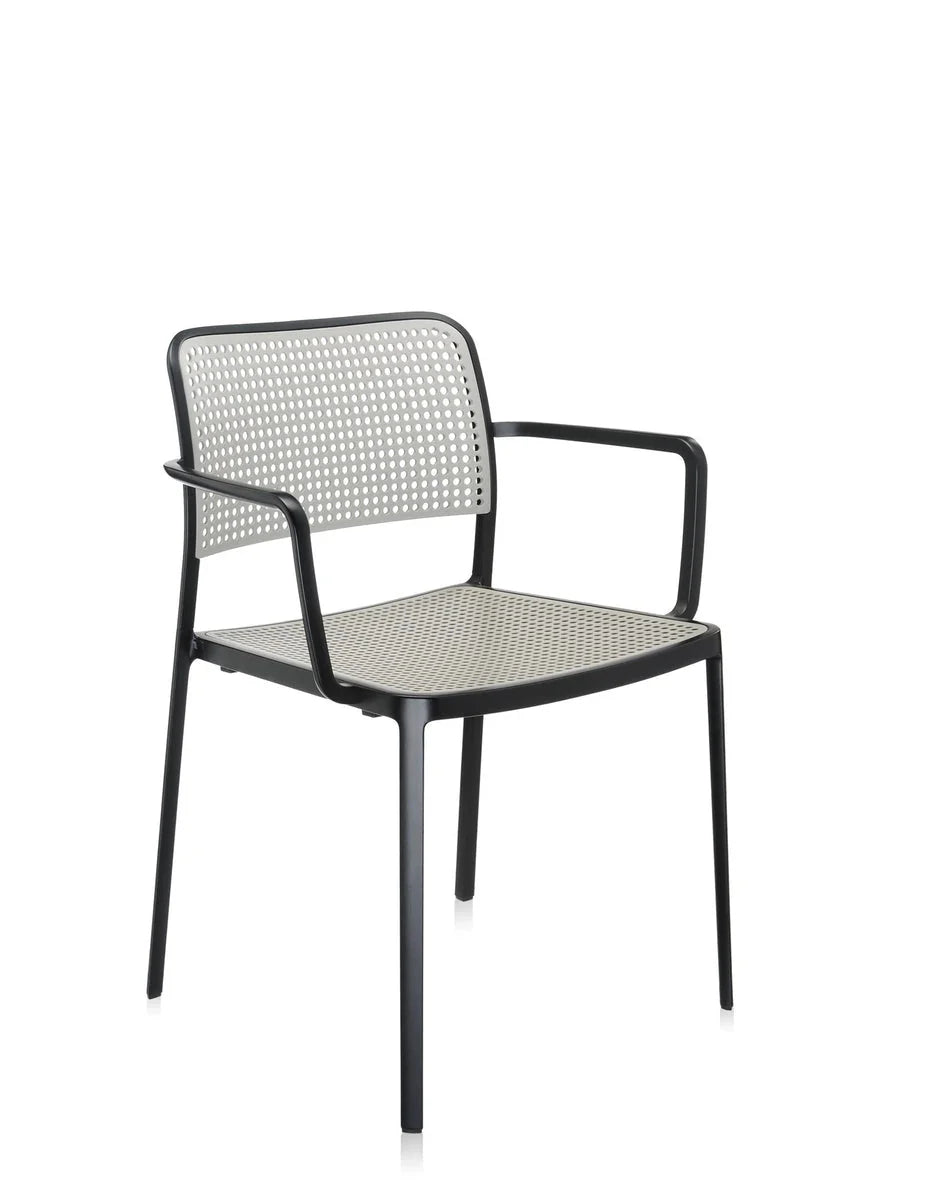 [product_category]-Kartell Audrey Armchair, Black/Light Grey-Kartell-8058967071047-05876N3-KAR-2