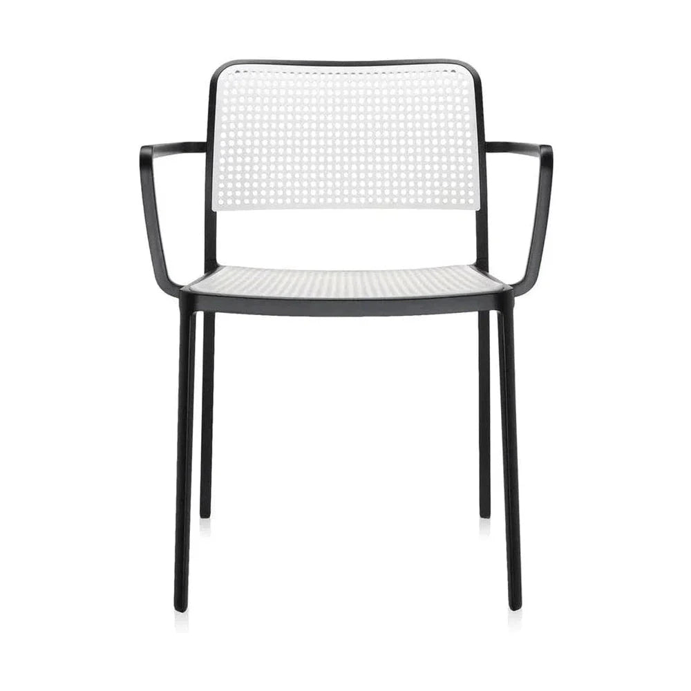 Kartell Audrey Sessel, Schwarz/Weiß