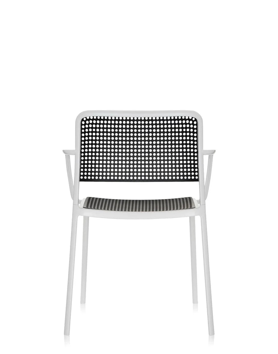 [product_category]-Kartell Audrey Armchair, White/Black-Kartell-8058967070996-05876B2-KAR-4