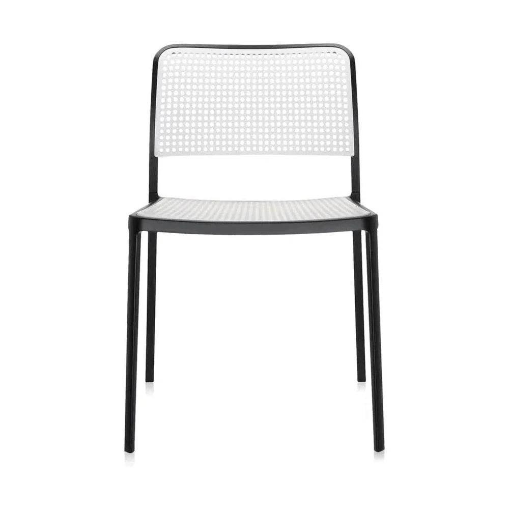 Kartell Audrey Stuhl, Schwarz/Weiß