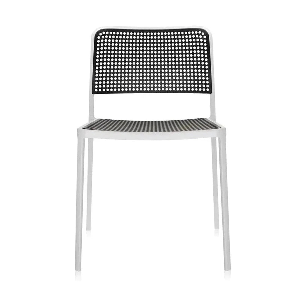 Kartell Audrey -stol, vit/svart