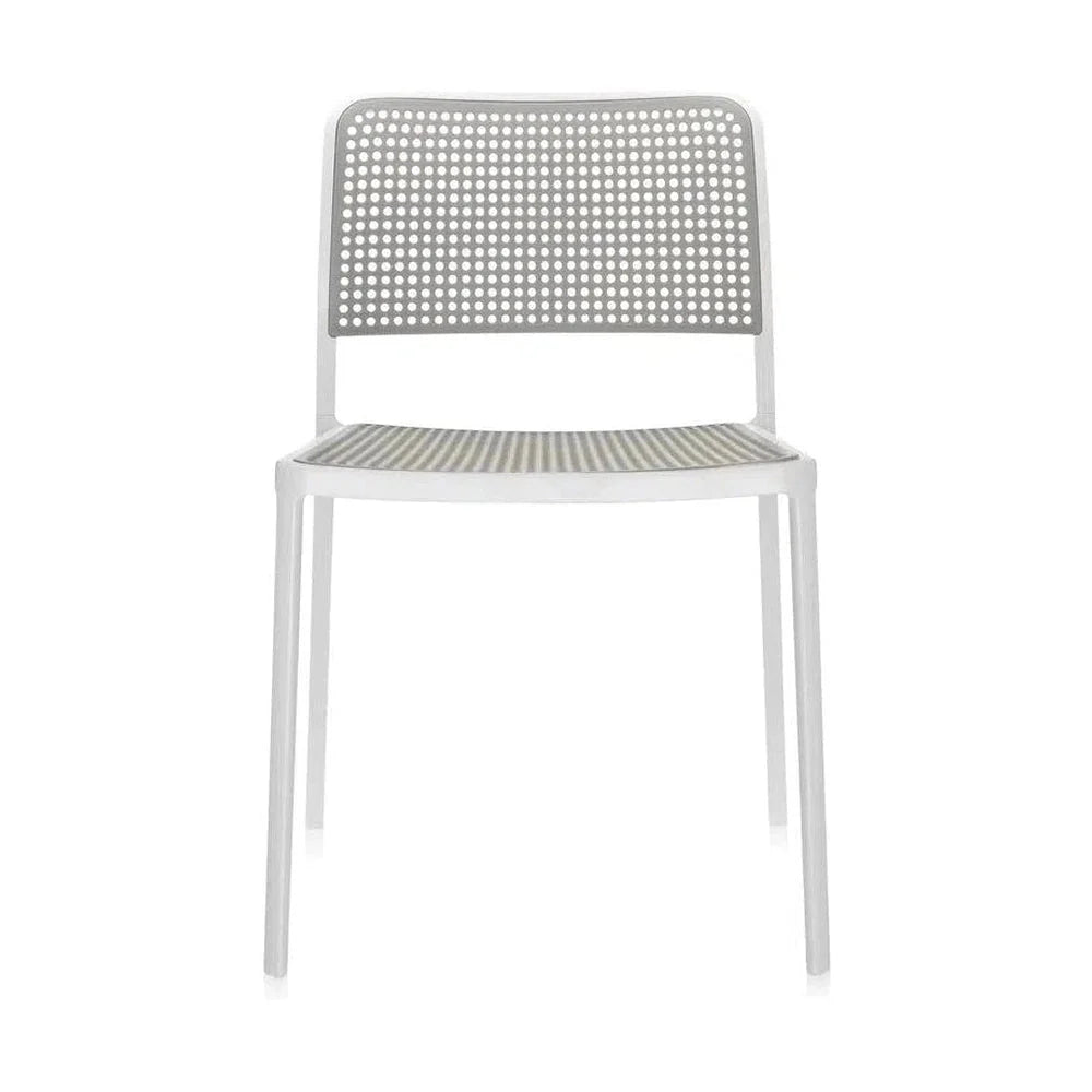 Kartell Audrey Chair, White/Light Grey