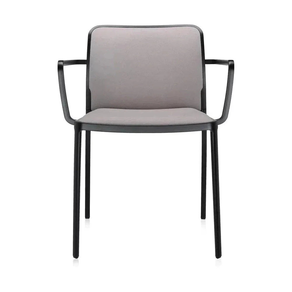 Fauteuil Kartell Audrey Soft, noir / beige