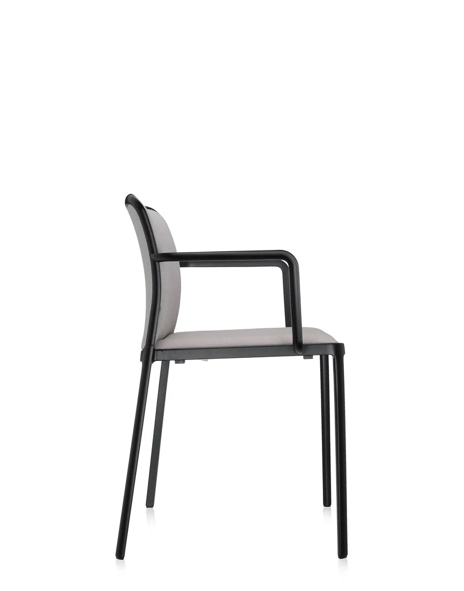 [product_category]-Kartell Audrey Soft Armchair, Black/Beige-Kartell-8058967161939-05976ND-KAR-3