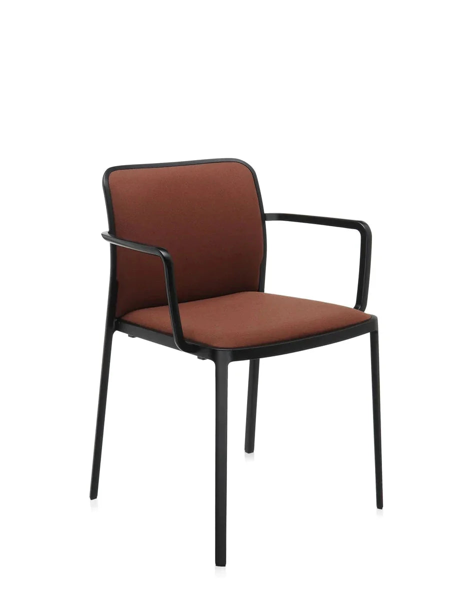 [product_category]-Kartell Audrey Soft Armchair, Black/Brick Red-Kartell-8058967161977-05976NM-KAR-6