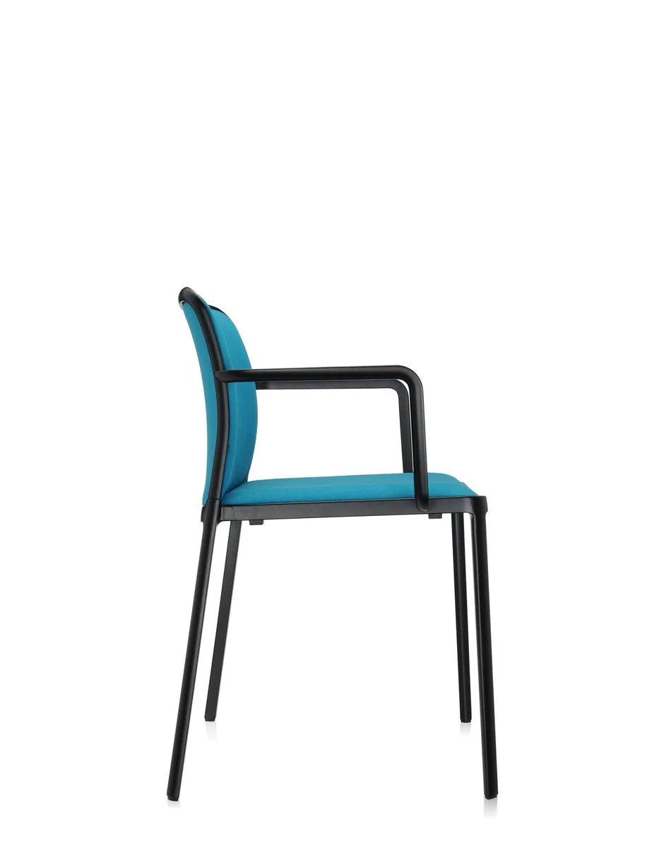 [product_category]-Kartell Audrey Soft Armchair, Black/Teal Blue-Kartell-8058967161892-05976NR-KAR-3