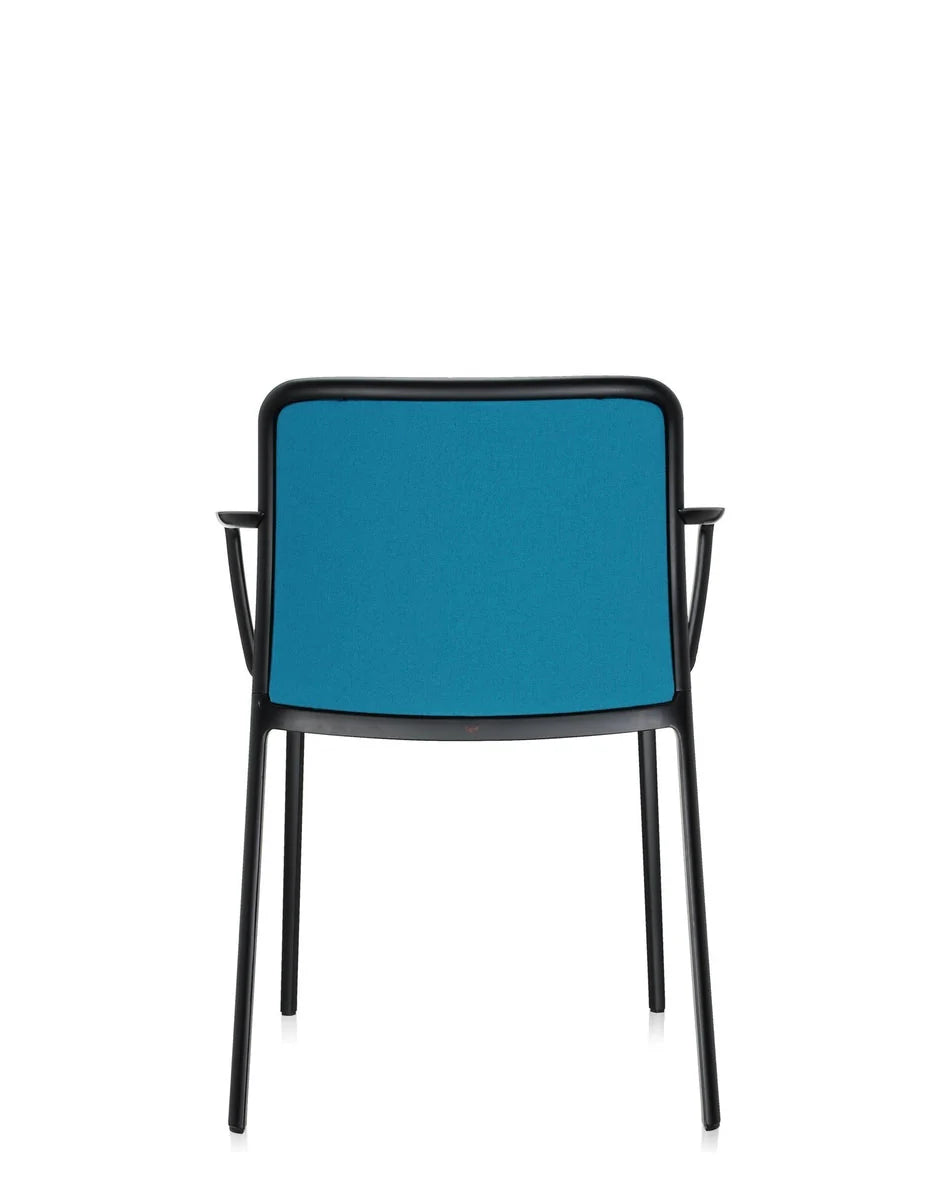 [product_category]-Kartell Audrey Soft Armchair, Black/Teal Blue-Kartell-8058967161892-05976NR-KAR-4