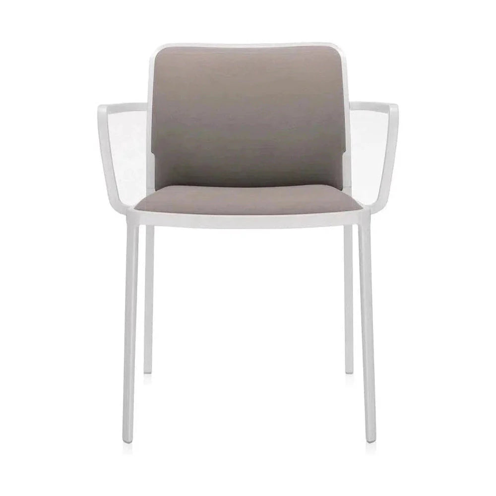 Kartell Audrey mjuk fåtölj, vit/beige