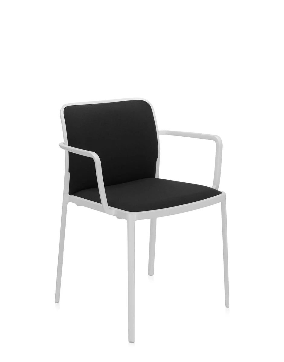 [product_category]-Kartell Audrey Soft Armchair, White/Black-Kartell-8058967162455-05976BB-KAR-2