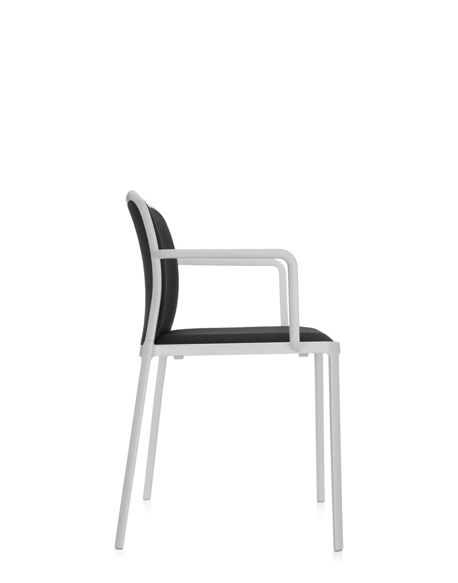 [product_category]-Kartell Audrey Soft Armchair, White/Black-Kartell-8058967162455-05976BB-KAR-3