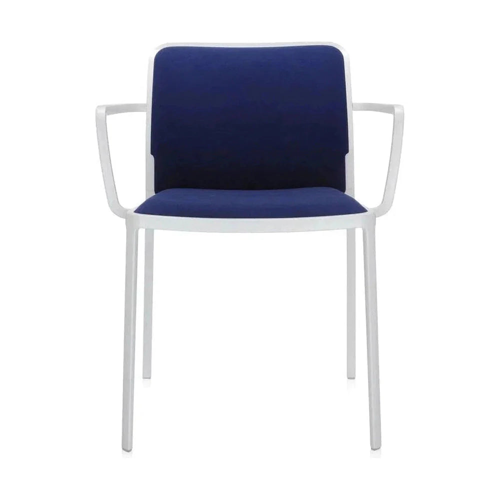 Sillón suave de Kartell Audrey, blanco/azul