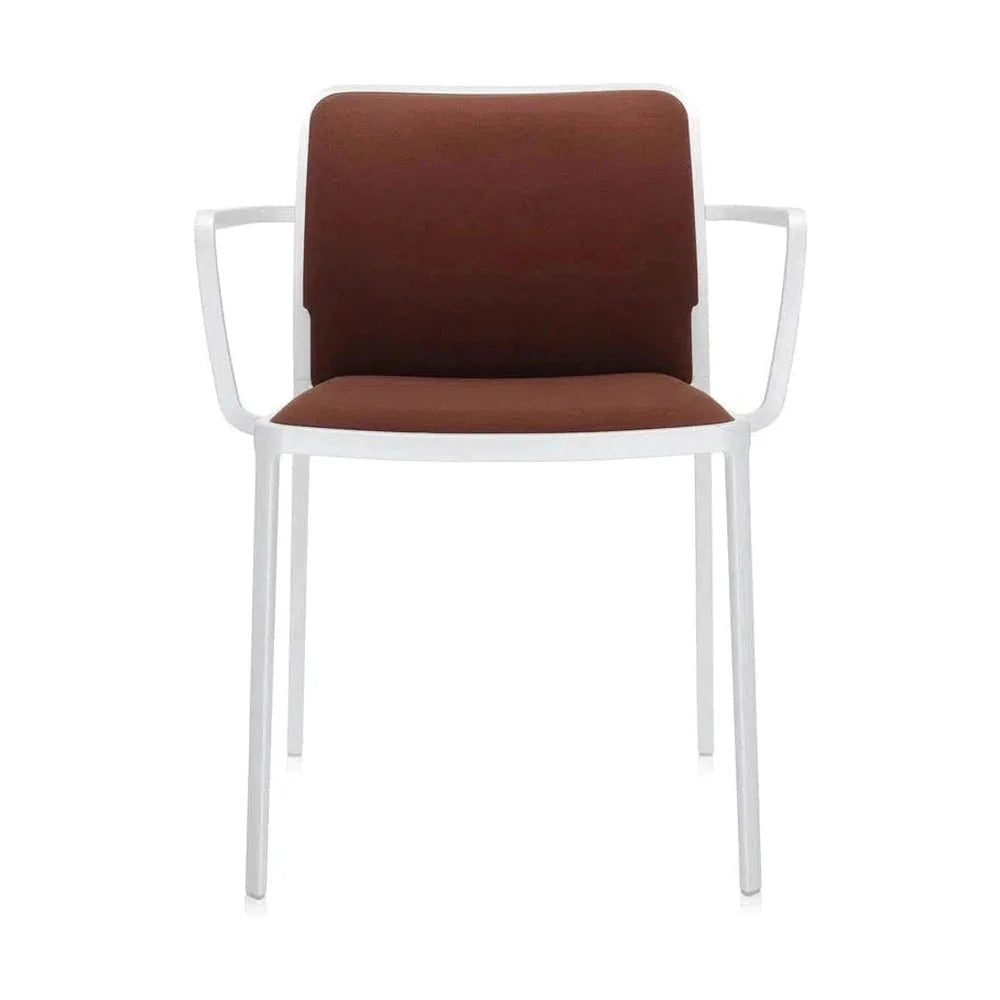 [product_category]-Kartell Audrey Soft Armchair, White/Brick Red-Kartell-8058967162332-05976BM-KAR-1